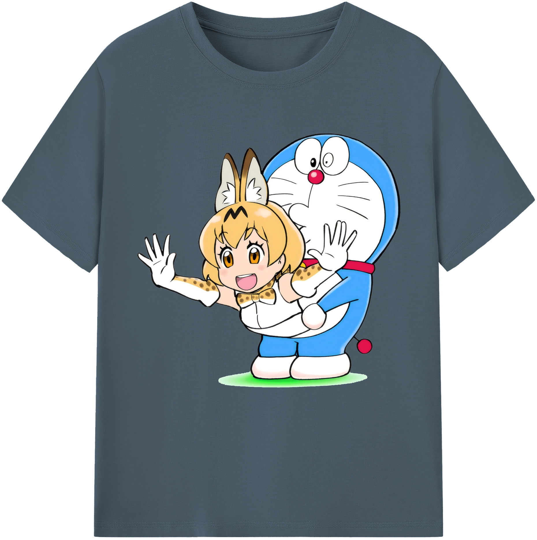 （画像用） ドラえもん Doraemon 綿100％半袖Tシャツ（フロントプリント）